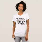 T-shirt La vie se passe Le chocolat aide à amuser la citat (Devant entier)
