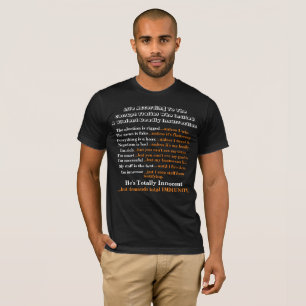 T-shirt La Vie Selon Le Traître Corrompu...........