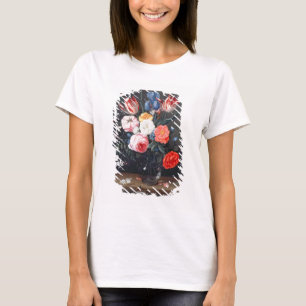 T-shirt La vie T32511 toujours des fleurs dans un vase,