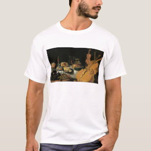 T-shirt La vie toujours avec des instruments de musique,