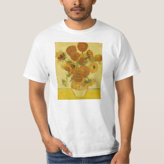 T-shirt La vie toujours avec des tournesols par Van Gogh