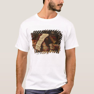 T-shirt La vie toujours avec un livre de la musique de