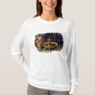 T-shirt La vie toujours des fleurs et des fruits secs,