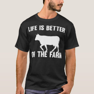 T-shirt La Vie vintage Est Meilleure Pour Les Agriculteurs
