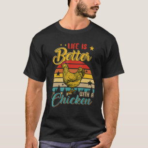 T-shirt La vie vintage rétro est meilleure avec un éleveur