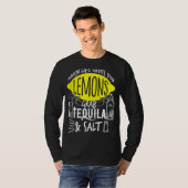 T-shirt La Vie Vous Donne Des Citrons Attraper Tequila Sal (Devant entier)