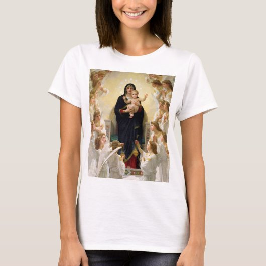 T-shirt La Vierge aux anges - William-Adolphe Bouguereau (Devant)