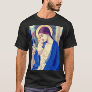 T-shirt La Vierge Marie et l'Enfant Jésus grâce de la Rena