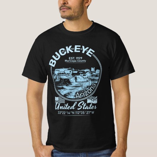 T-SHIRT LA VILLE DE BUCKEYE ARIZONA (Devant)