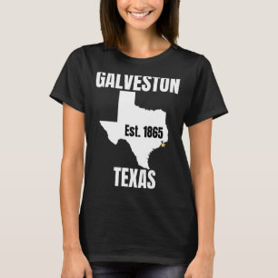T-shirt La Ville de Galveston Texas Vêtements pour hommes