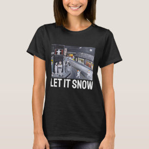 T-shirt La ville de neige - Peinture d'Alfred Fox