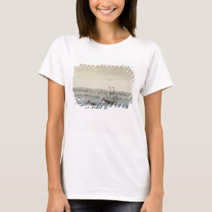 T-shirt La ville de Paramaribo (gravure de couleur)