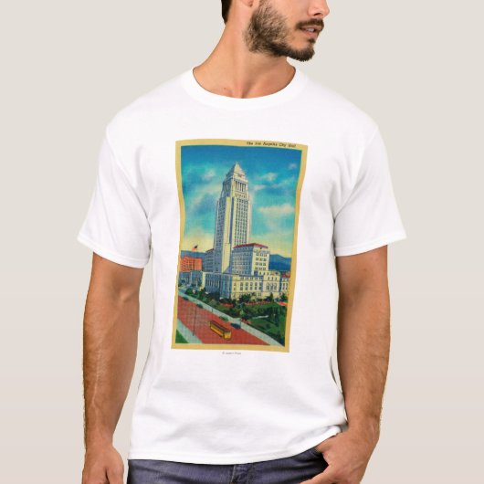 T-shirt La ville hôtel de Los Angeles (Devant)