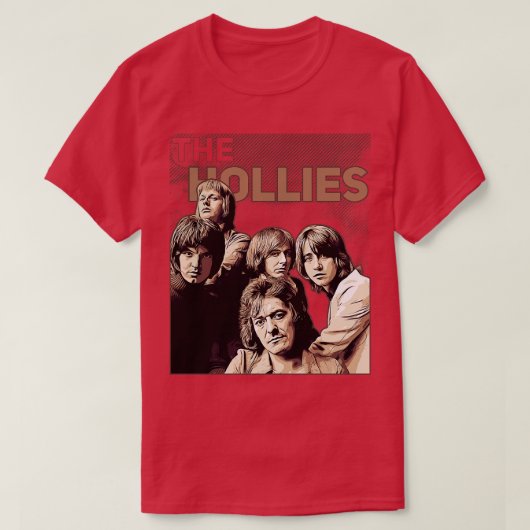 T-shirt La Vintage Brown Hollies (Design devant)