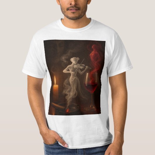 T-shirt La Violoniste et l'Esprit du vin (Devant)