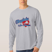 T-shirt La Virginie est pour les amoureux (Devant)