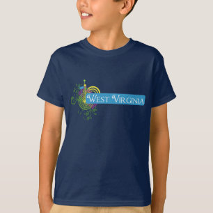 T-shirt La Virginie Occidentale abstraite