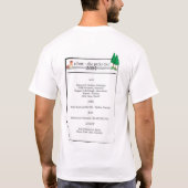 T-shirt La visite 2004 de parcs (Dos)