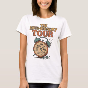 T-shirt La Visite Anti-Lundi Dates T-Chemise - Calendrier 