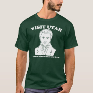 T-shirt la visite Utah notre Jésus est meilleure - mormon