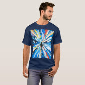 T-shirt La vitesse dans l'espace (Devant entier)