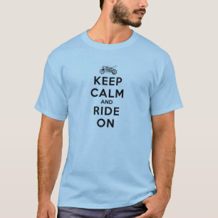 T-shirt La vitesse de moto gardent le calme et montent
