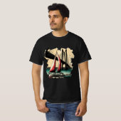 T-shirt La voile dans la baie (Devant entier)