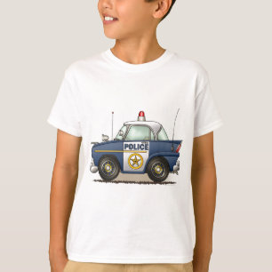 T-shirt La voiture de cannette de fil de Crusier de police