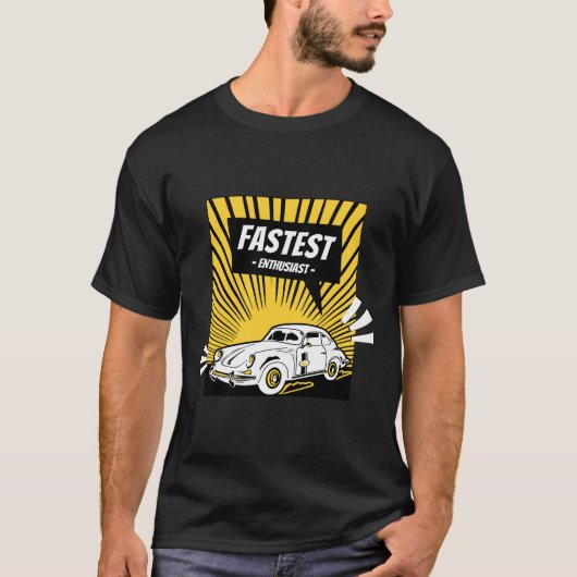 T-shirt La Voiture La Plus Rapide (Devant)