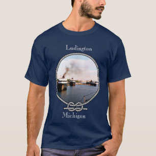 T-shirt La voiture/rail de Ludington transporte en bac la