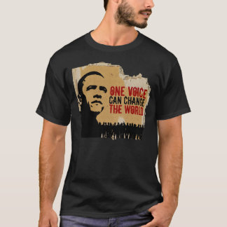 T-shirt La VOIX de BARACK OBAMA-ONE PEUT Changement-Les