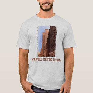 T-shirt La vue de rue de WTC n'oublient jamais 9/11 de