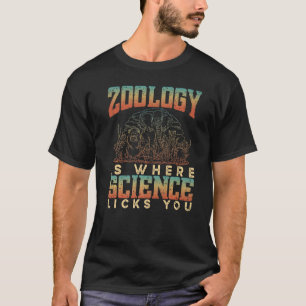 T-shirt La zoologie est là où la science vous chante Anima
