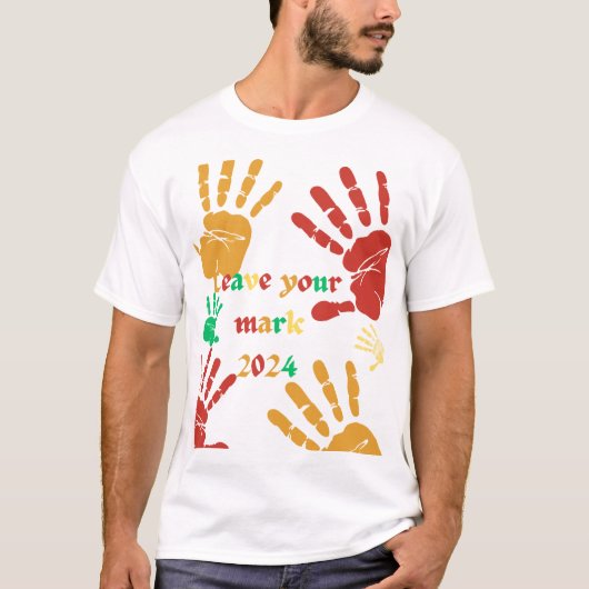T-shirt laat je sporen na (Voorkant)