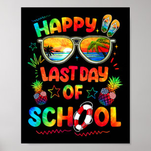 T-shirt Laatste Schooldag Leraren Einde Jaar Stude Poster