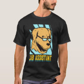 T-shirt Lab Assistant Aime Chiens Chiens Chiot Cute Labrad (Devant)