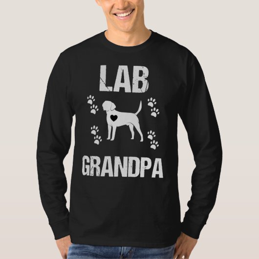T-shirt Lab Grand-pa Vector Labrador Retriever (Devant)