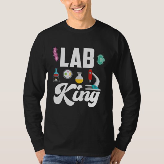 T-shirt Lab King Male Microbiologist (Devant)