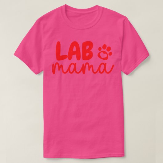 T-shirt Lab Mama Paw 7 (Design devant)