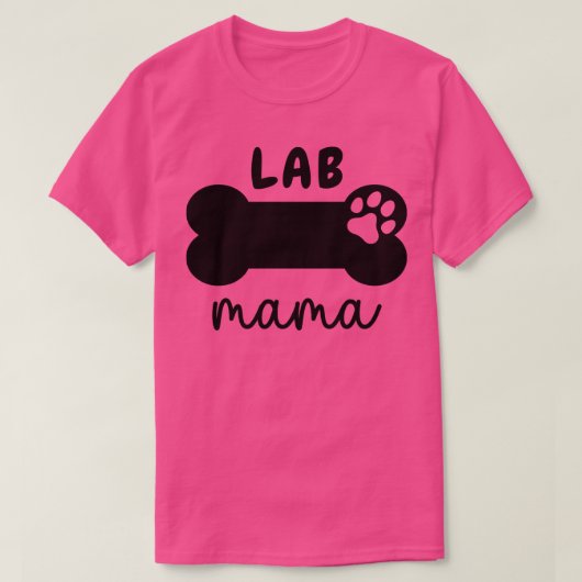 T-shirt Lab Mama Paw 9 (Design devant)