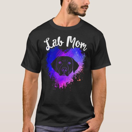 T-shirt Lab Maman Labrador Retriever Chien Maman Puppy Pro (Devant)