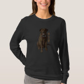 T-shirt Lab Mom Chocolate Labrador Retriever Dog Lover Gif (Devant)