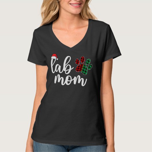 T-shirt Lab Mom Labrador Retriever Chien chiot (Devant)
