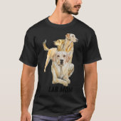 T-shirt Lab Mom Labrador Retriever Chien Silhouette (Devant)