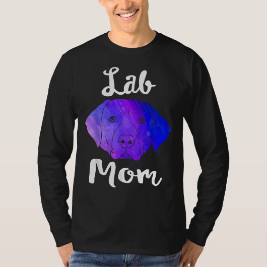 T-shirt Lab Mom Labrador Retriever Dog Secourt Lab Mama Mo (Devant)