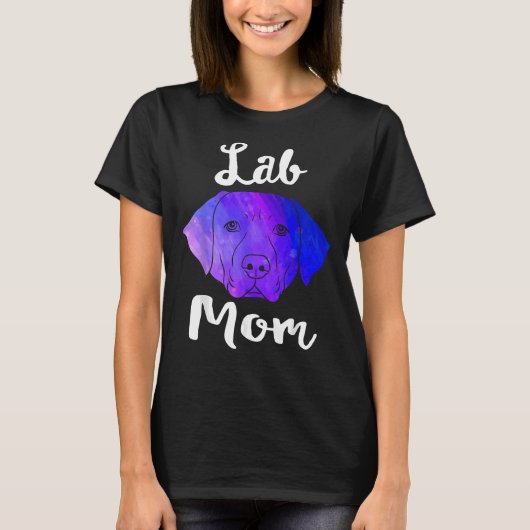 T-shirt Lab Mom Labrador Retriever Dog Secourt Lab Mama Mo (Devant)