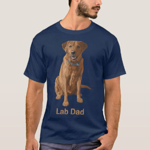 T-shirt Lab Papa Fox Red Labrador Retriever Amoureux de le