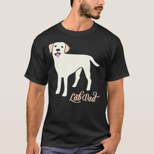T-shirt Lab Papa Labrador Retriever (Devant)