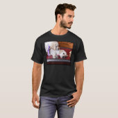 T-shirt Lab Puppy regarde vers le bas Frère (Devant entier)