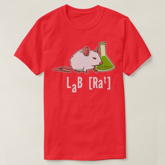 T-shirt Lab Rat Science Chemistry (Design devant)